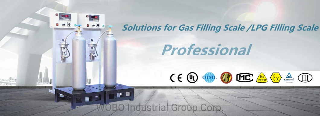 Automatic Small LPG Gas Weighing Filling Scale for CO2 LNG Liquid Argom/Nitrogen/Helium/Oxygen/Ammonia/Chlorine/Mixed Gas