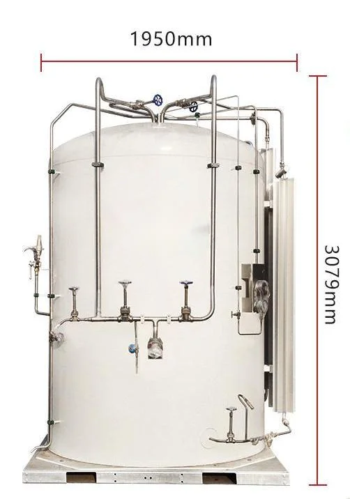 Mini Small Cryogenic Liquid Oxygen Nitrogen Argon Storage Gasifier Canister Microbulk Tank