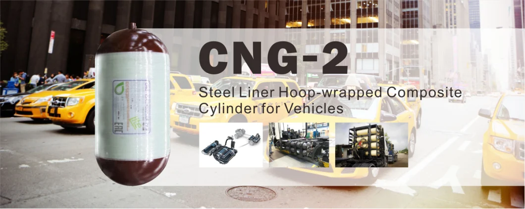 CNG Composite Gas Cylinder CNG Type 2 Gas Cylinder 406-100L-20b CNG Storage Tank with Reasonable Price and Good Performance for New Energy Vehicles