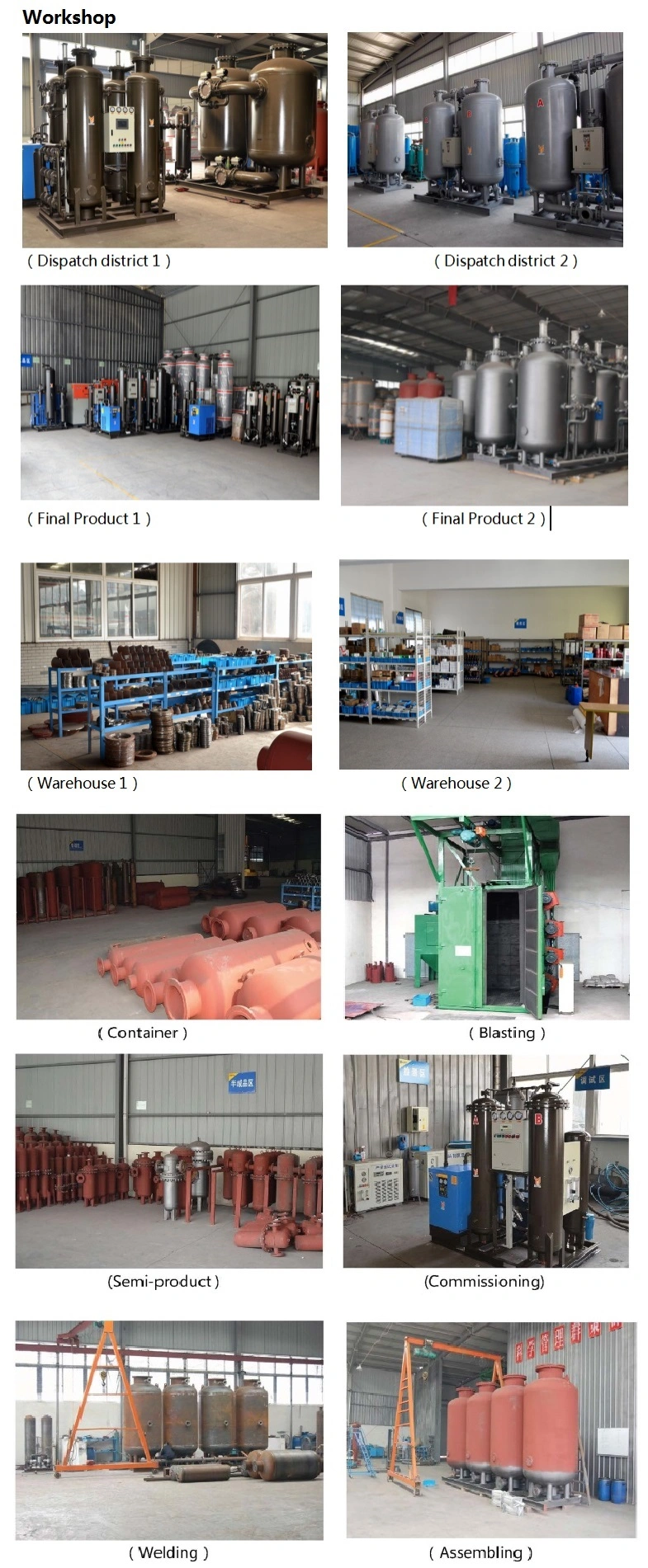 Yuanda High Quality Movable Psa Nitrogen Gas Generator Air Separation Plant