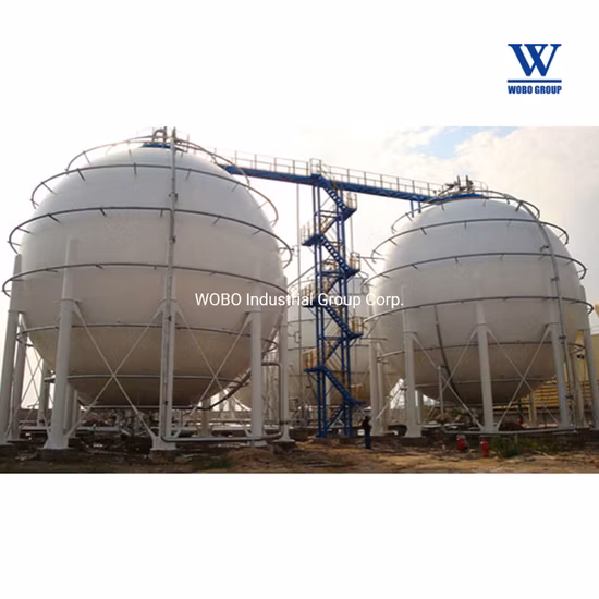 2000ton LPG LNG Lquid Gas Storage Ball Spherical Tank Turnkey