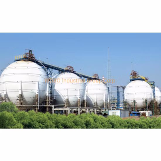 Turnkey Projects Cryogenic Liquid Sphere Storage Tank for LNG Gas