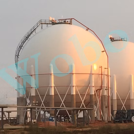 EPC 200 to 5000m3 ASME LNG Spherical Cryogenic Storage Tank